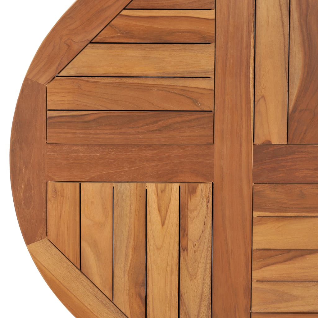 Round Teak Wood Table Top, Solid 2.5cm Thick, 70cm Diameter