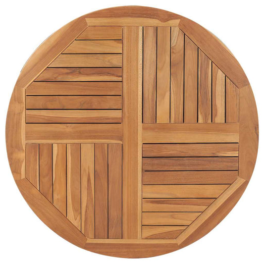 Solid Teak Wood Round Table Top, 2.5cm Thick, 90cm Diameter