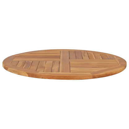 Solid Teak Wood Round Table Top, 2.5cm Thick, 90cm Diameter