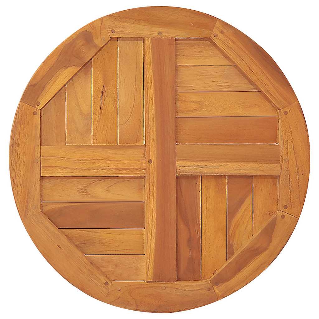 Solid Teak Wood Round Table Top, 2.5cm Thick, 90cm Diameter