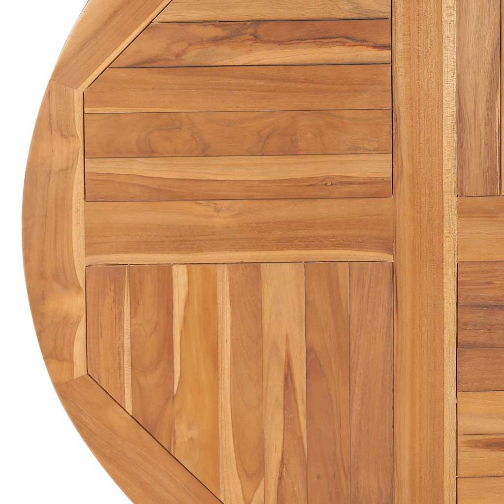 Solid Teak Wood Round Table Top, 2.5cm Thick, 90cm Diameter