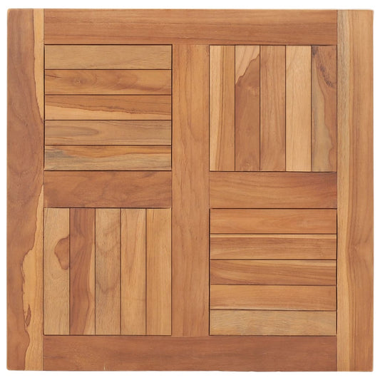 Solid Teak Wood Table Top - 60x60x2.5 cm, Durable & Elegant
