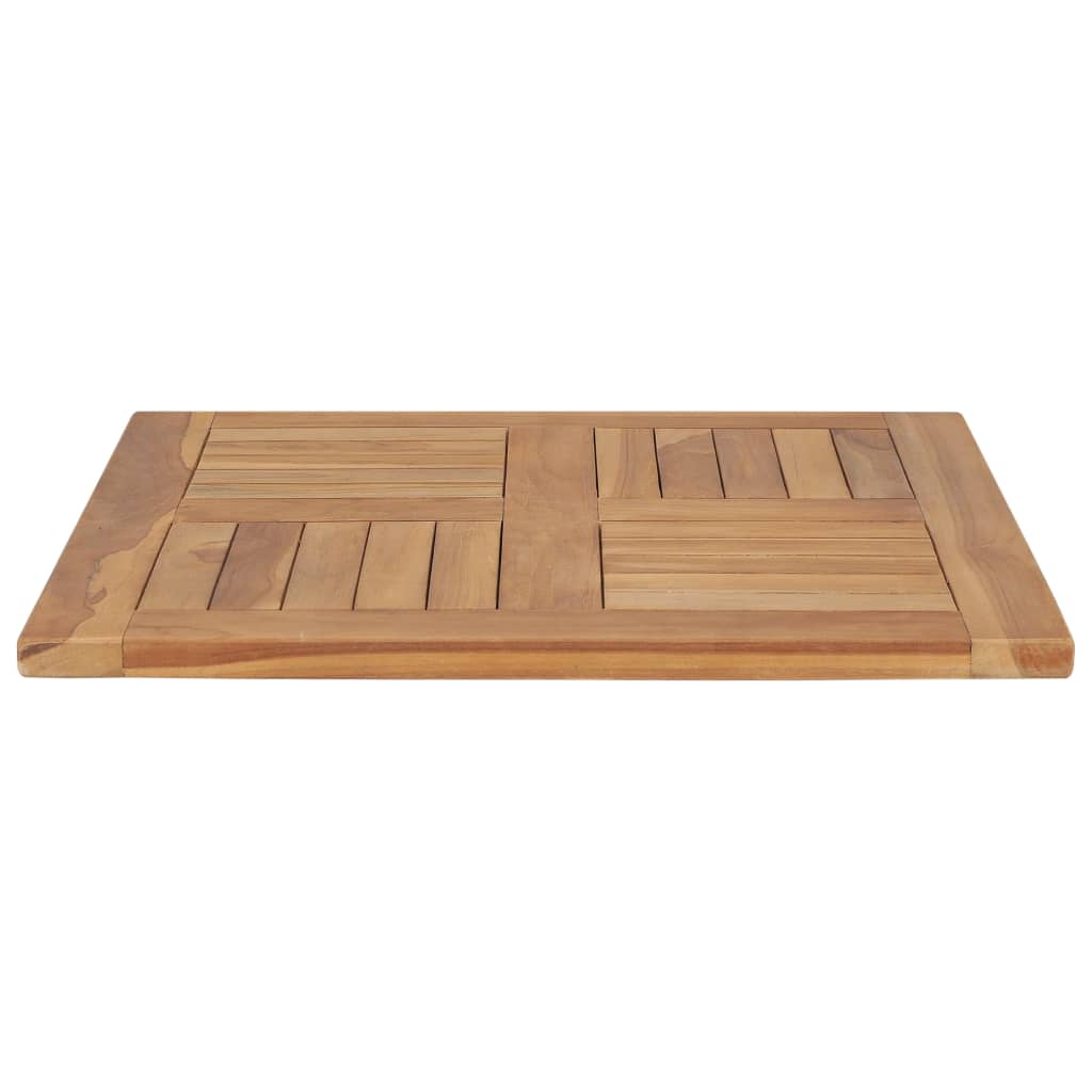 Solid Teak Wood Table Top - 60x60x2.5 cm, Durable & Elegant