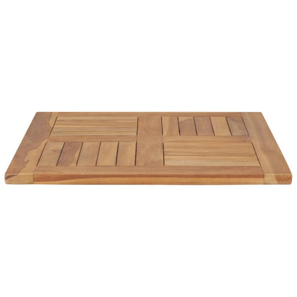 Solid Teak Wood Table Top - 60x60x2.5 cm, Durable & Elegant