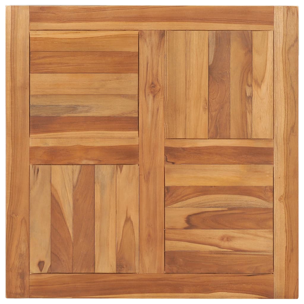 Solid Teak Wood Table Top 70x70x2.5 cm - Durable & Stylish