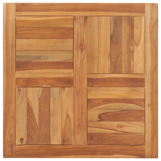 Solid Teak Wood Table Top 70x70x2.5 cm - Durable & Stylish