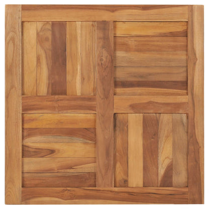 Solid Teak Wood Table Top 70x70x2.5 cm - Durable & Stylish