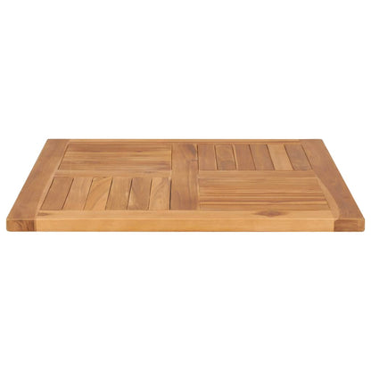 Solid Teak Wood Table Top 70x70x2.5 cm - Durable & Stylish