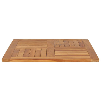 Table Top Solid Teak Wood Square 80x80x2.5 cm