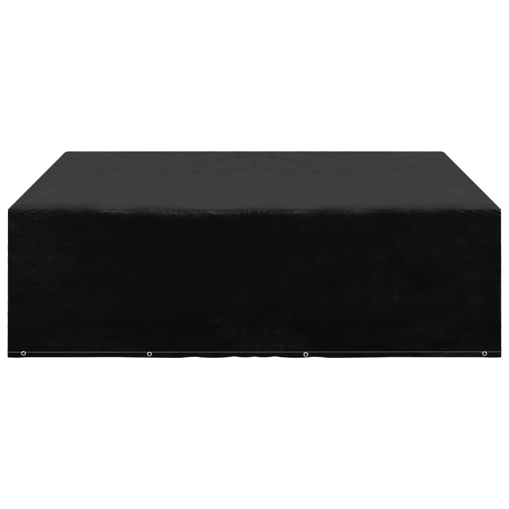 Durable 12-Eyelet Garden Furniture Cover 250x250x70cm - Black