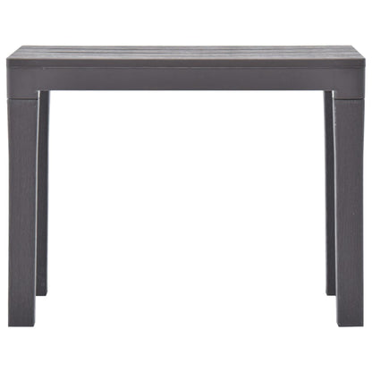 Elegant Mocca Plastic Garden Benches Set of 2 - Durable & Stylish
