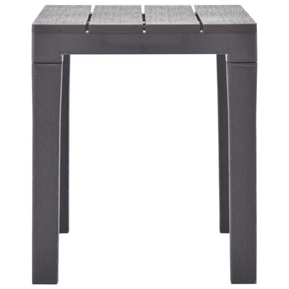 Elegant Mocca Plastic Garden Benches Set of 2 - Durable & Stylish