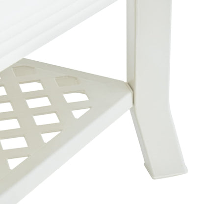 Coffee Table White 90x60x46 cm Plastic