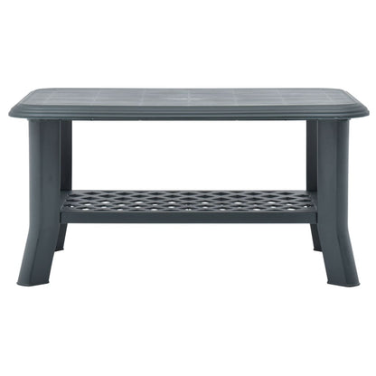 Coffee Table Green 90x60x46 cm Plastic