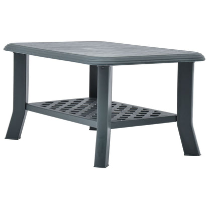 Coffee Table Green 90x60x46 cm Plastic
