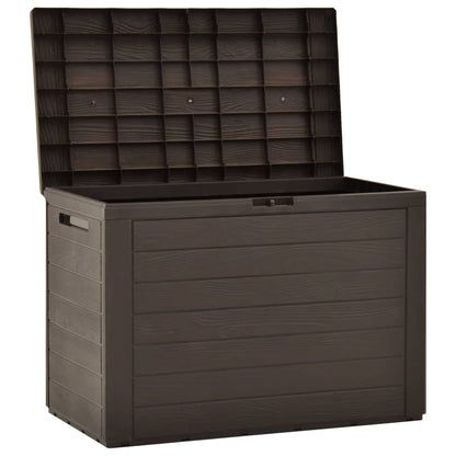 Brown Garden Storage Box 78x44x55 cm - Durable Outdoor Solution