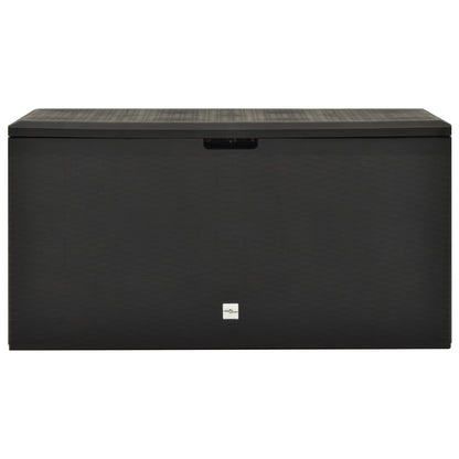 Anthracite Garden Storage Box 114x47x60 cm - Weather-Resistant Plastic