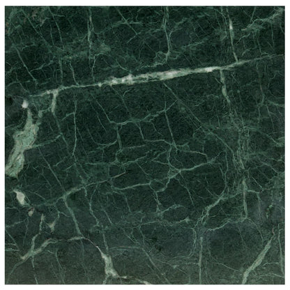 Coffee Table Green 60x60x35 cm Real Stone with Marble Texture