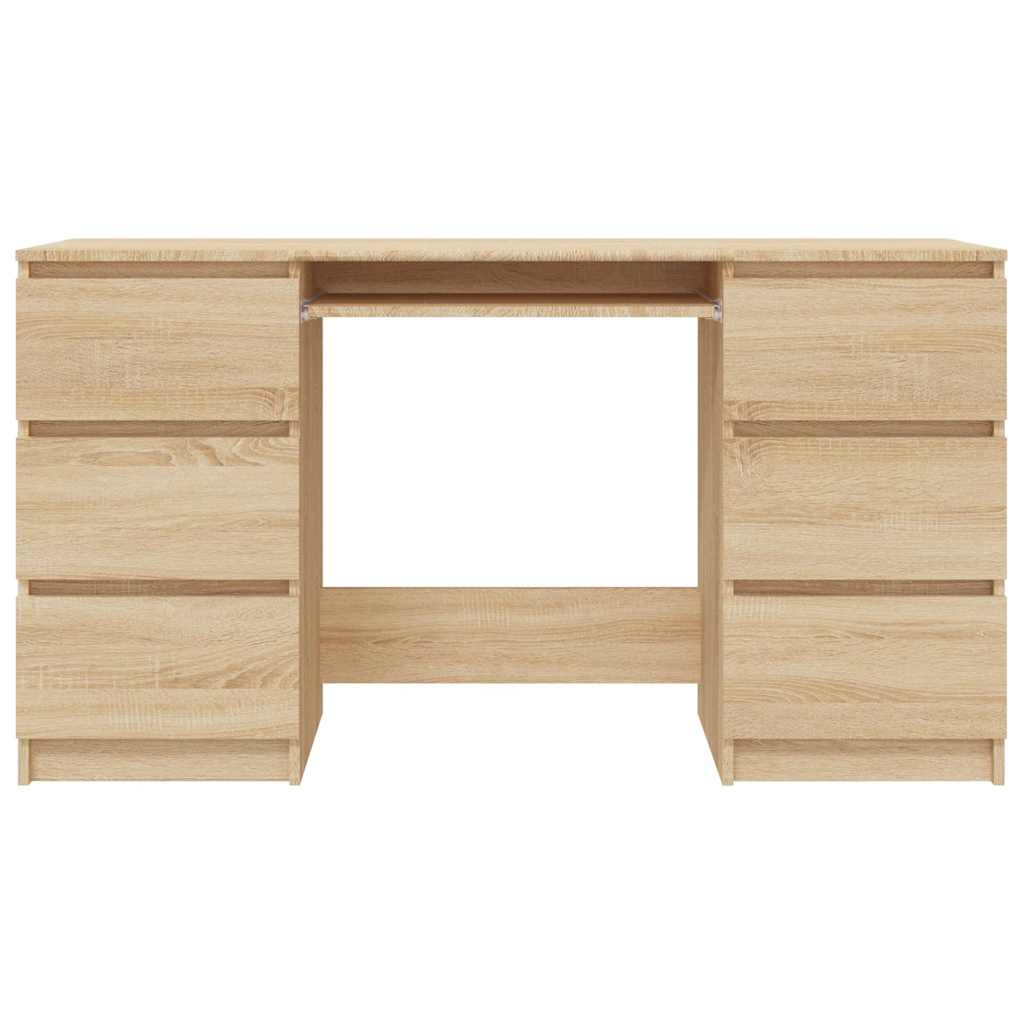Sonoma Oak Writing Desk 140x50x77 cm - Engineered Wood