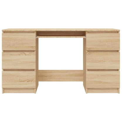 Sonoma Oak Writing Desk 140x50x77 cm - Engineered Wood