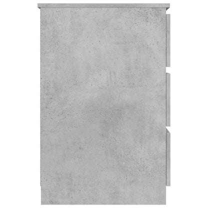 Concrete Grey Writing Desk - 140x50x77 cm Engineered Wood