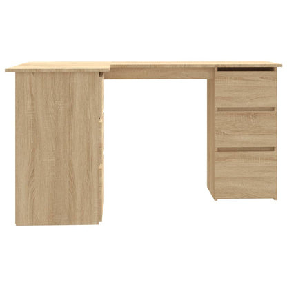 Sonoma Oak Corner Desk 145x100x76 cm - Engineered Wood