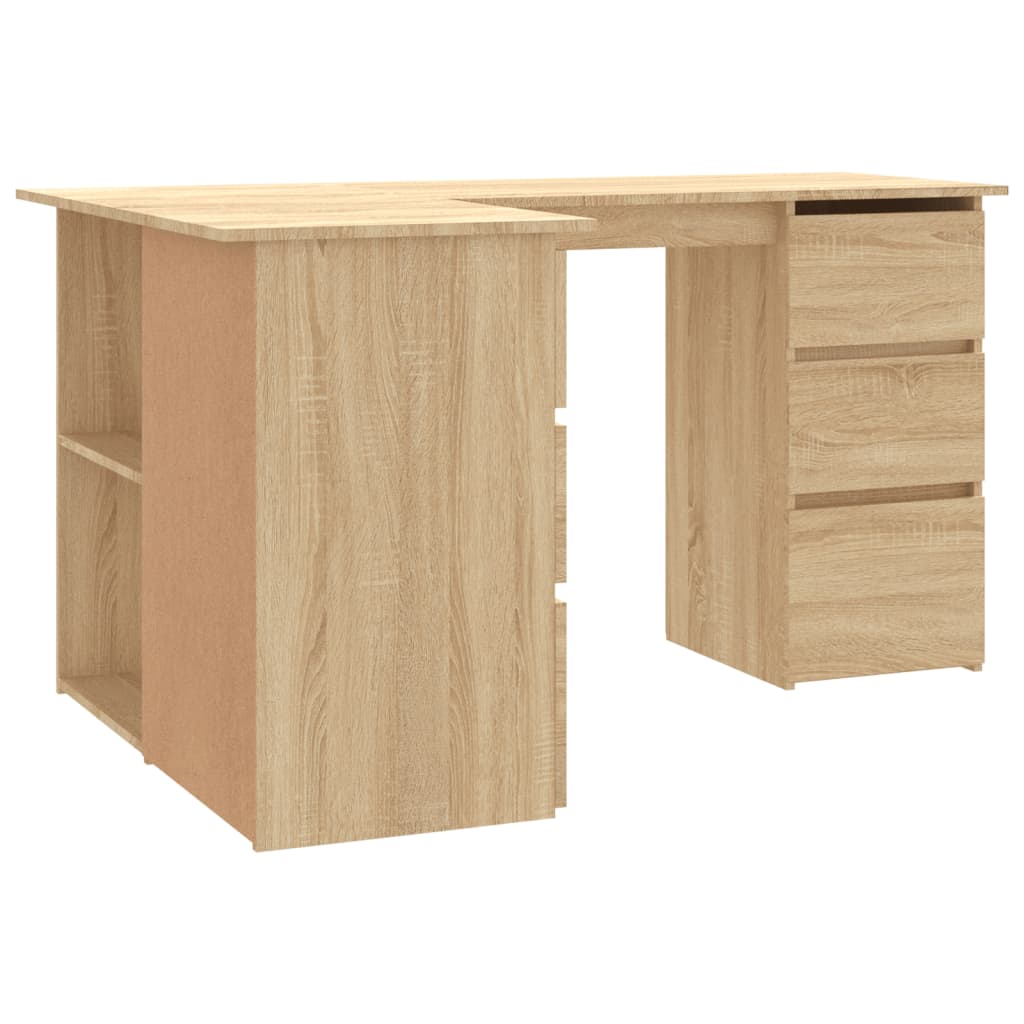 Sonoma Oak Corner Desk 145x100x76 cm - Engineered Wood