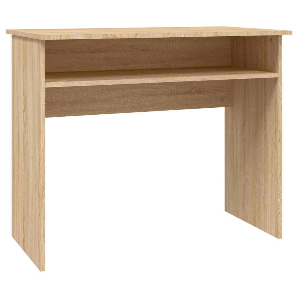 Compact Desk Sonoma Oak - 90x50x74 cm, Engineered Wood