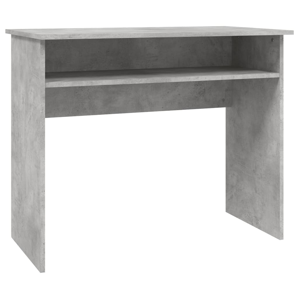 Concrete Grey Desk - Engineered Wood - 90x50x74 cm