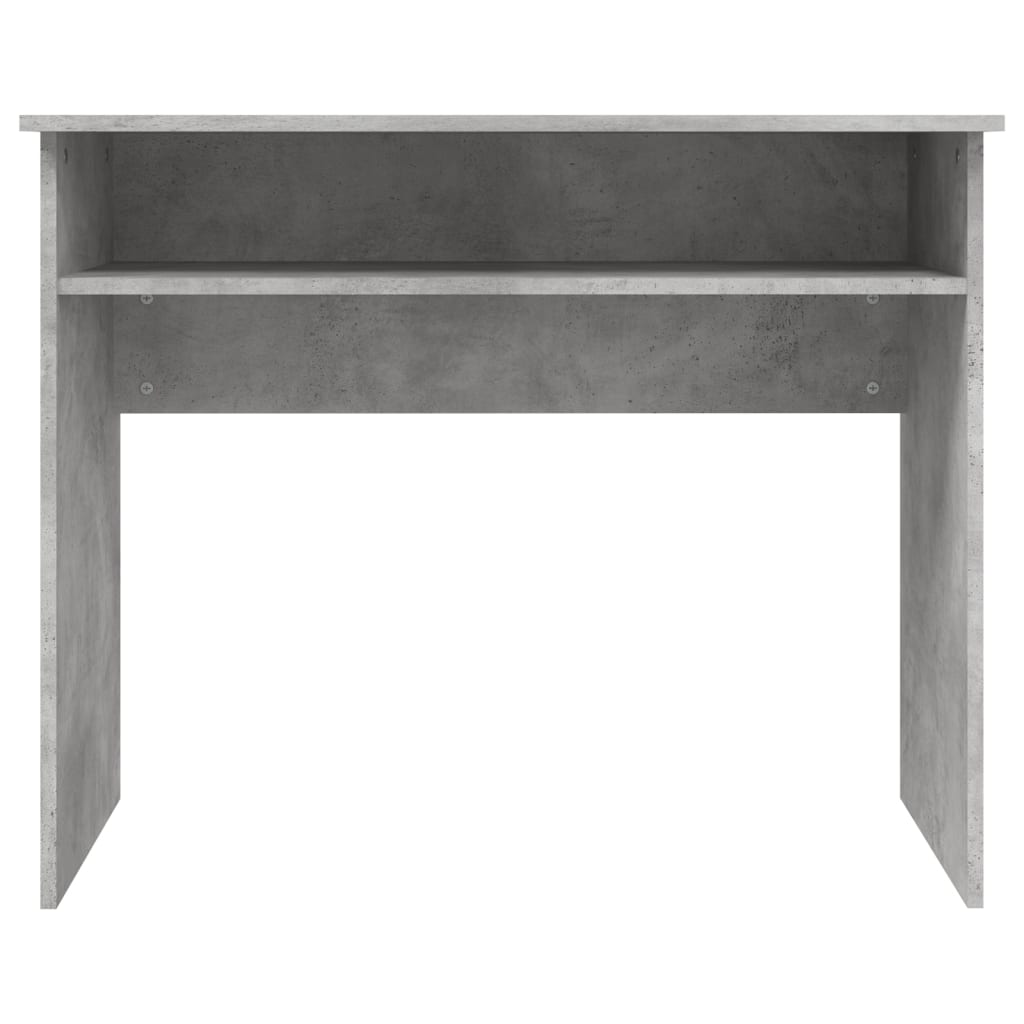 Concrete Grey Desk - Engineered Wood - 90x50x74 cm