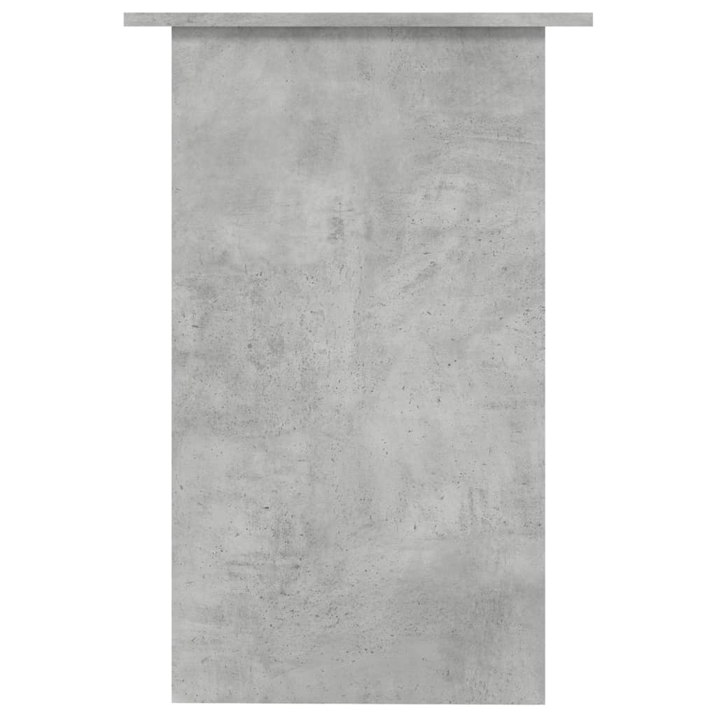 Concrete Grey Desk - Engineered Wood - 90x50x74 cm