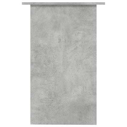 Concrete Grey Desk - Engineered Wood - 90x50x74 cm