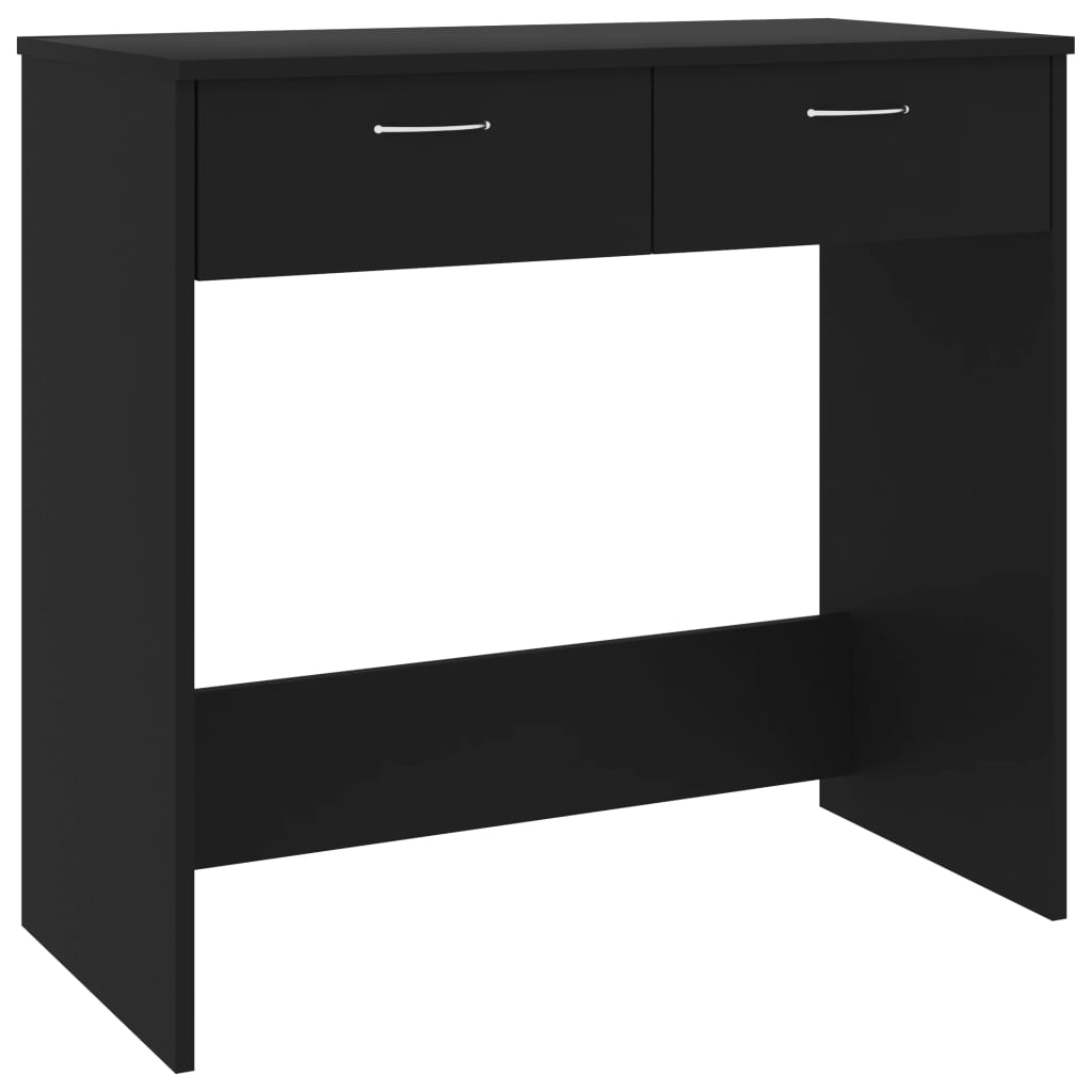 Black Engineered Wood Desk 80x40x75 cm - Sleek & Sturdy Office Table
