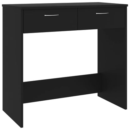 Black Engineered Wood Desk 80x40x75 cm - Sleek & Sturdy Office Table