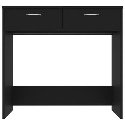 Black Engineered Wood Desk 80x40x75 cm - Sleek & Sturdy Office Table