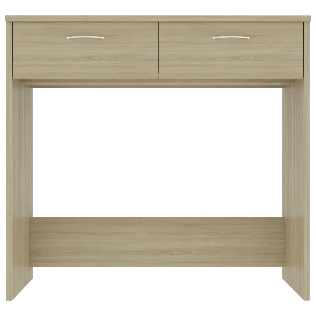 Compact Sonoma Oak Desk - 80x40x75 cm Engineered Wood