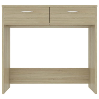 Compact Sonoma Oak Desk - 80x40x75 cm Engineered Wood