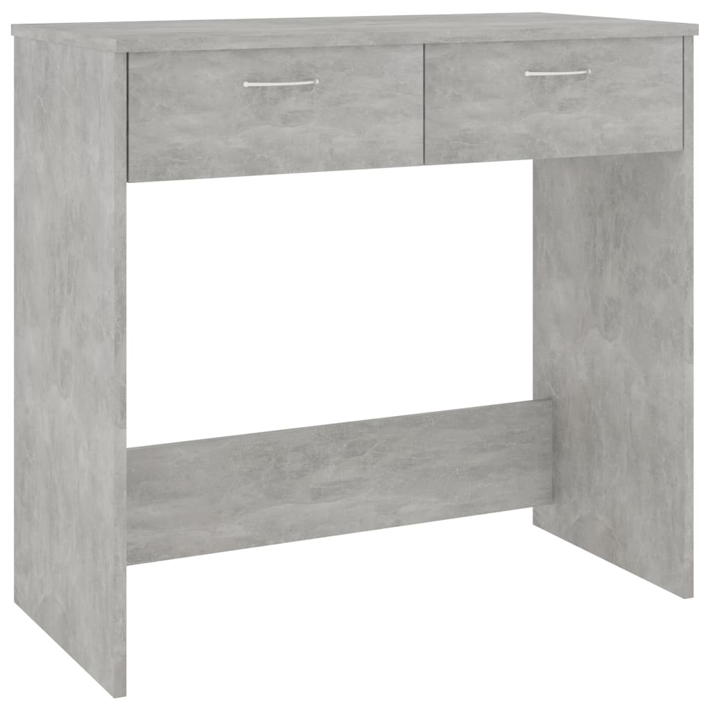 Concrete Grey Desk 80x40x75 cm - Stylish Engineered Wood Design