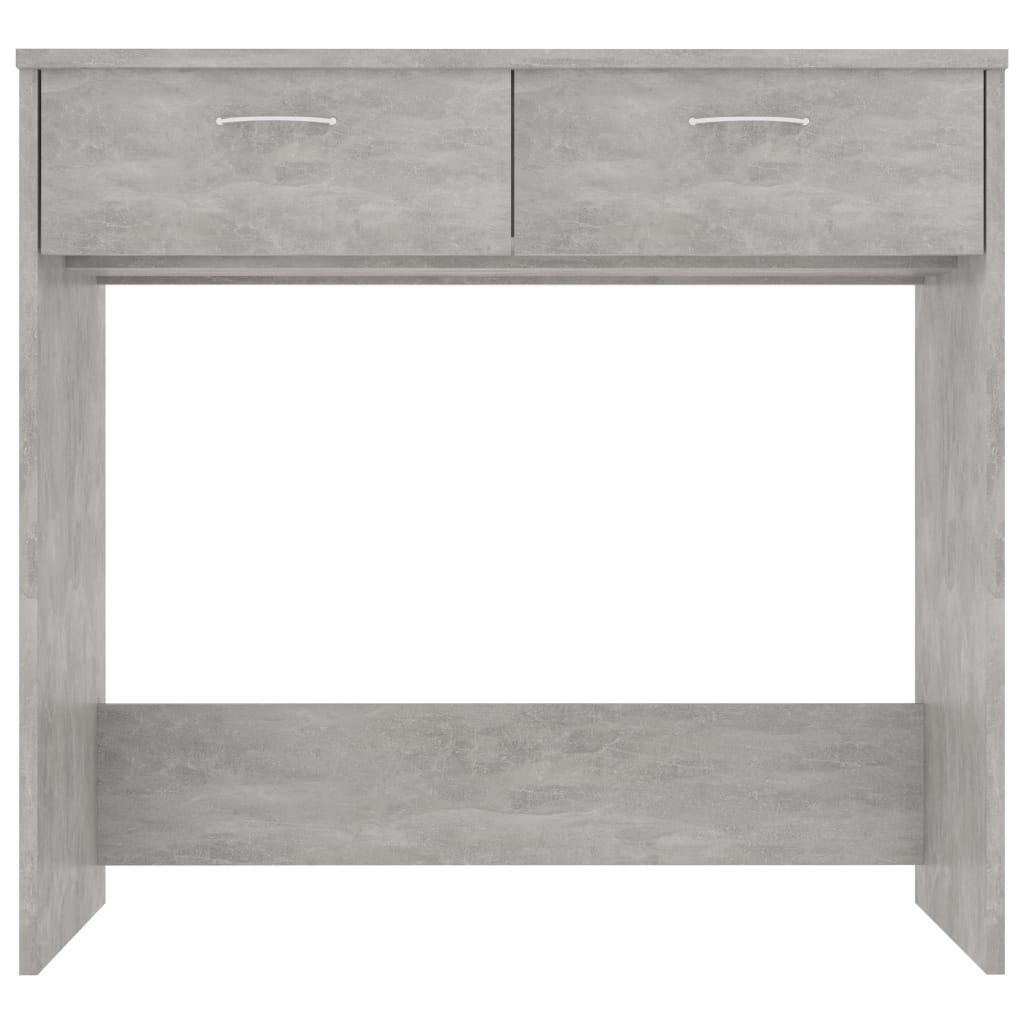 Concrete Grey Desk 80x40x75 cm - Stylish Engineered Wood Design