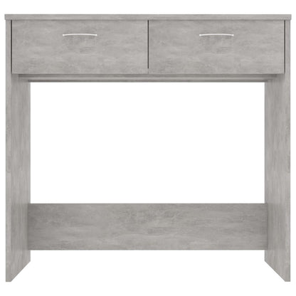 Concrete Grey Desk 80x40x75 cm - Stylish Engineered Wood Design