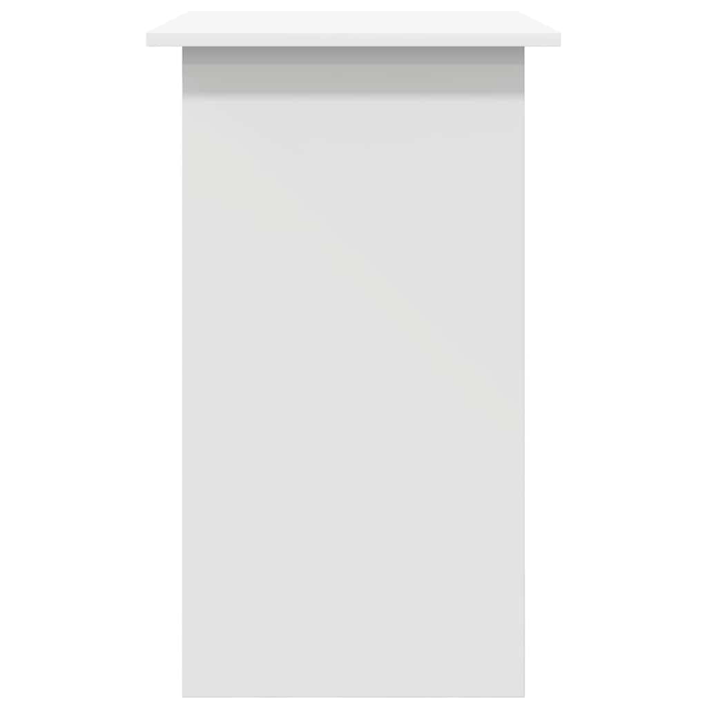 Compact White Desk 80x45x74 cm - Engineered Wood Office Table