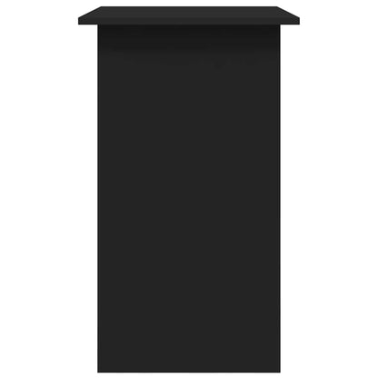 Compact Black Desk 80x45x74 cm - Engineered Wood Finish