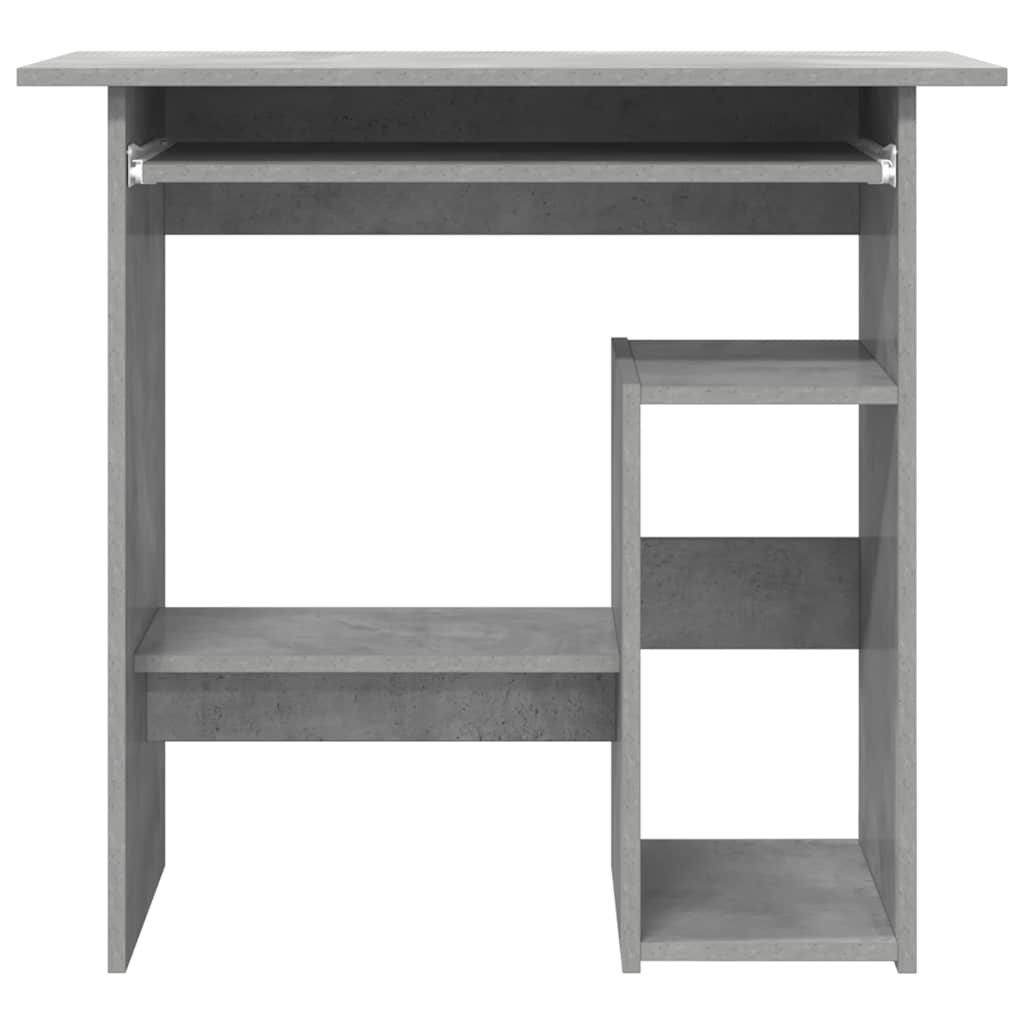 Stylish Concrete Grey Desk, Engineered Wood, 80x45x74 cm
