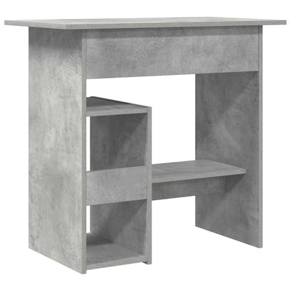 Stylish Concrete Grey Desk, Engineered Wood, 80x45x74 cm