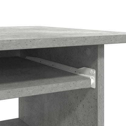 Stylish Concrete Grey Desk, Engineered Wood, 80x45x74 cm