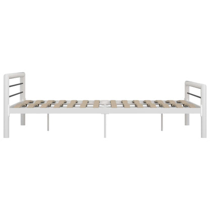 Super King Metal Bed Frame - Black & White, 180x200 cm