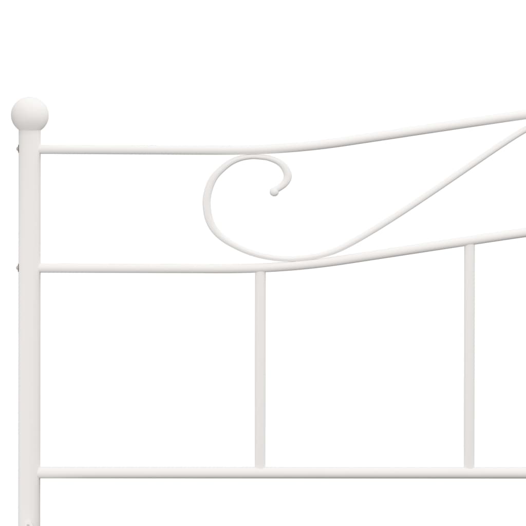 White Metal Super King Bed Frame 180x200 cm - vidaXL 284521