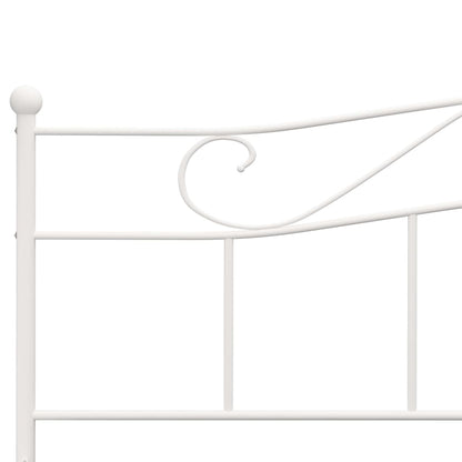White Metal Super King Bed Frame 180x200 cm - vidaXL 284521