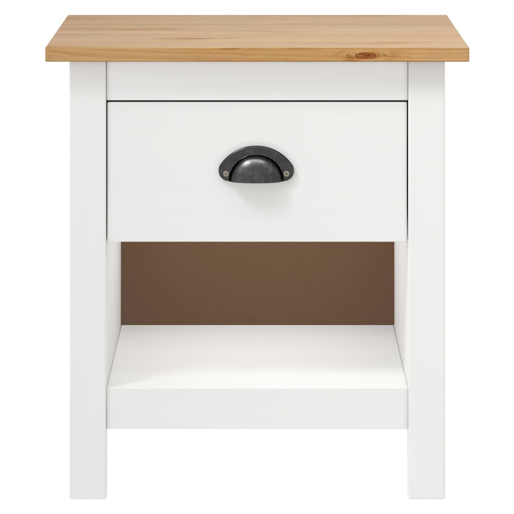 Solid Pine Wood Bedside Cabinets 2 pcs, Hill 46x35x49.5 cm