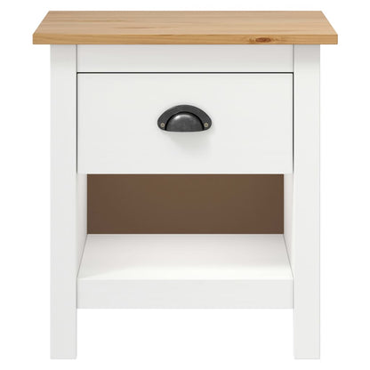 Solid Pine Wood Bedside Cabinets 2 pcs, Hill 46x35x49.5 cm